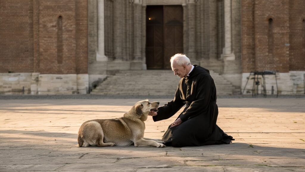 Egy kóbor kutya minden nap ugyanabban az időben tér be a szegedi templomba – a pap elárulta, miért