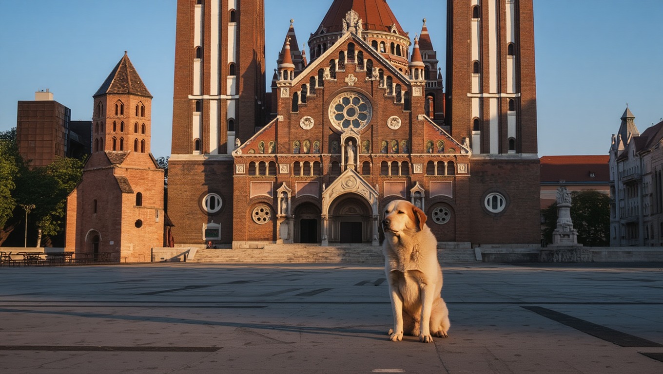 Egy kóbor kutya minden nap ugyanabban az időben tér be a szegedi templomba – a pap elárulta, miért