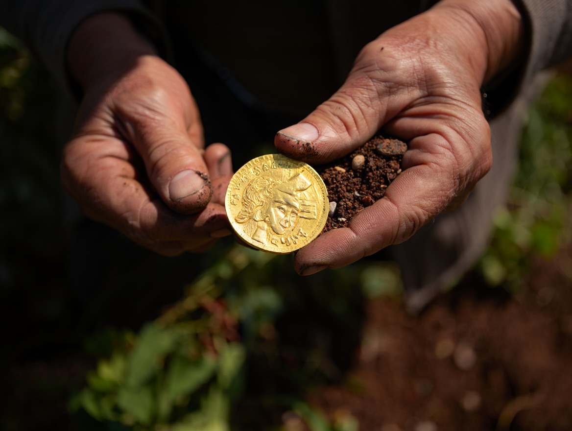 Egy magyar férfi a kertjében aranyérmét talált – a kincs értéke milliókra rúg