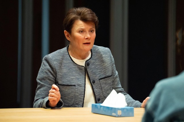 Monica Dolan in MASS Donmar Warehouse photo by Richard Hubert Smith Monica Dolan in MASS Donmar Warehouse photo by Richard Hubert Smith