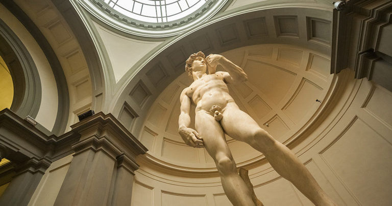Michelangelo a hószobrász – Dávid szobor hóból? Michelangelo a hószobrász – Dávid szobor hóból?