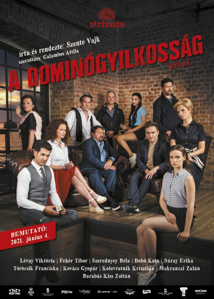 A dominógyilkosság plakátja - Szegedi Szabadtéri